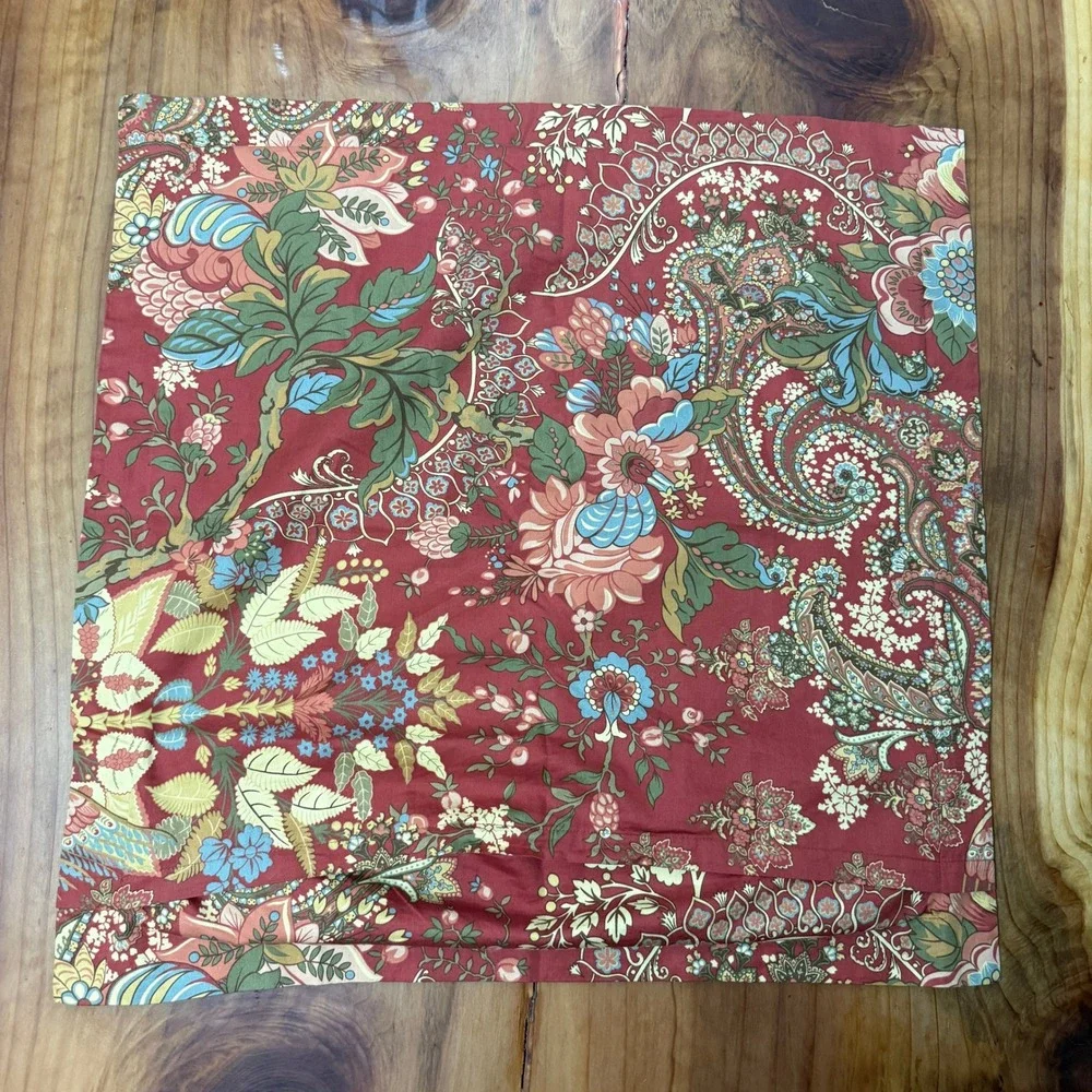 Pottery Barn Clara Palampore Floral Duvet 2 Pillow Shams Cotton Queen